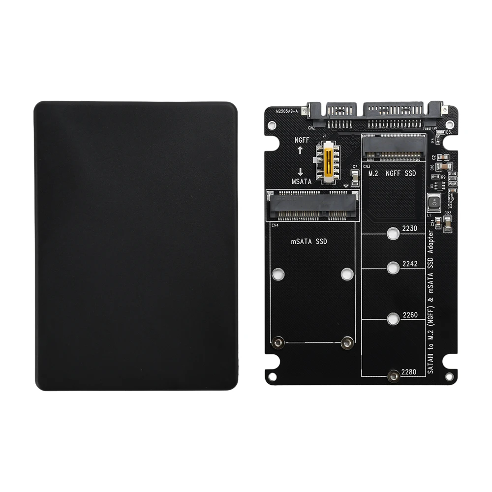 SATA 60Gbps To M2 NGFF SATA SSD MSATA SSD Adapter MSATA To SATA M.2 NGFF To SATA Hard Disk Adapter Board