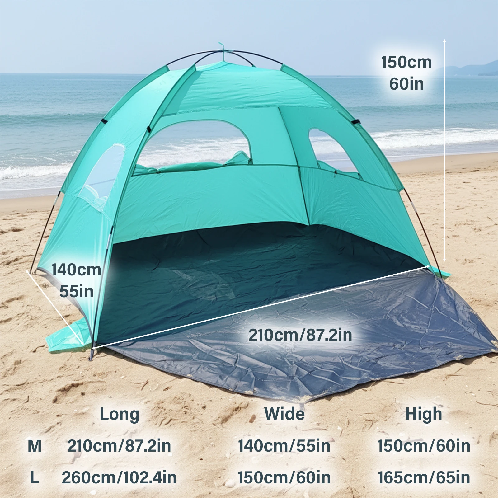 compact-portable-beach-canopy-tent-pop-up-shelter-for-poolside-spring-camping-music-festivals-lightweight-outdoor-protection