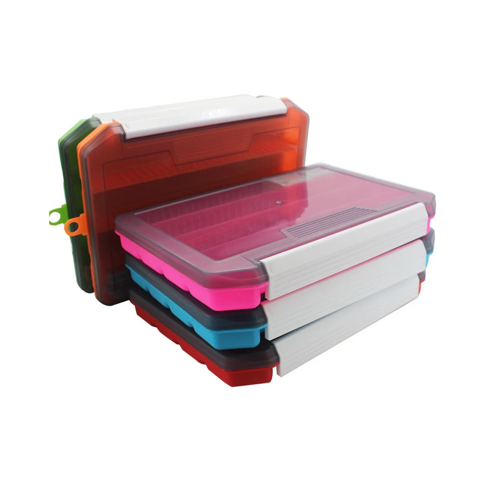 Colorful Single  Layer  Insert  Bait  Box Lure Storage Tool With Insert Function Fishing Accessories Store Boxes Fishing Tackle