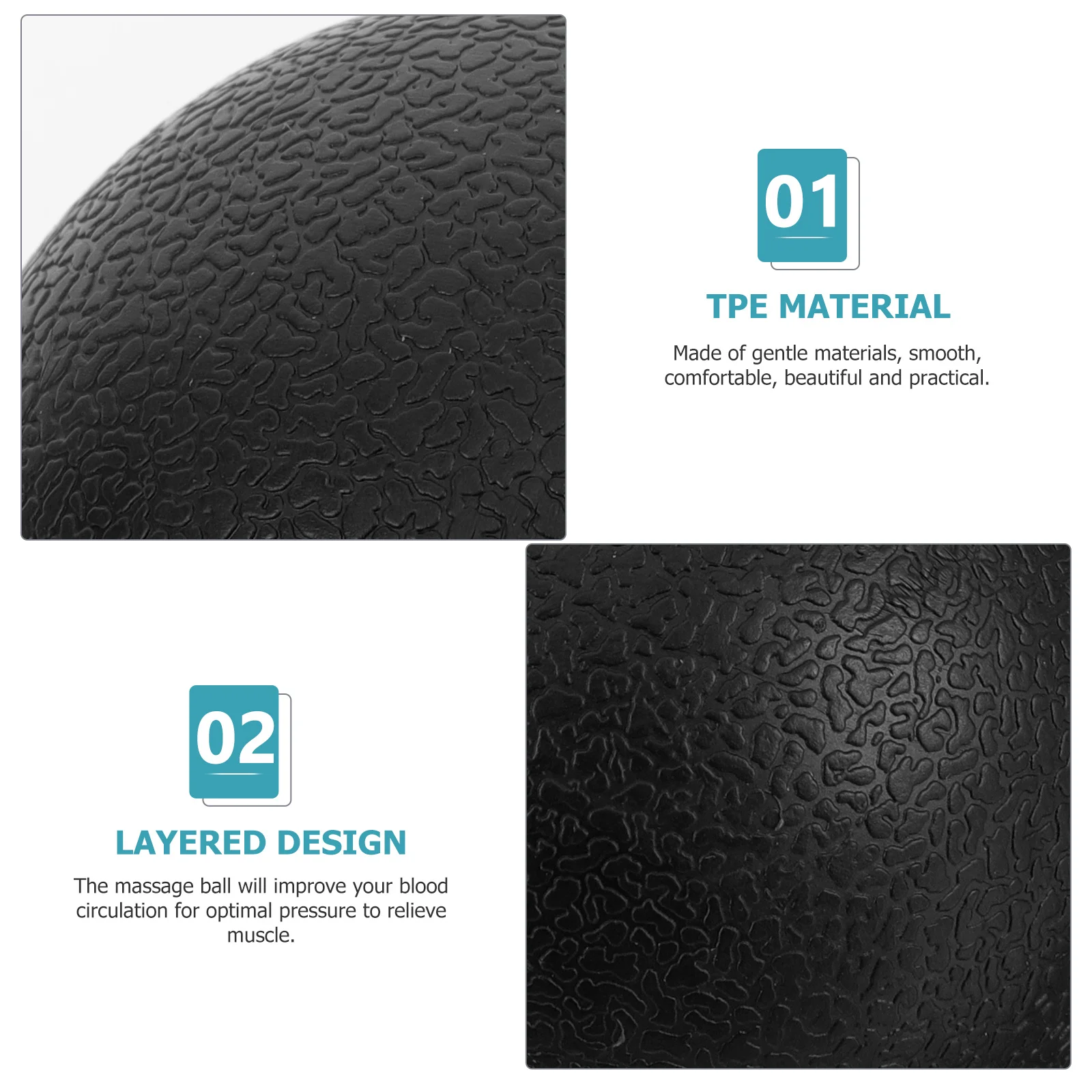 

Massage Ball Lightweight Small Multi-Use Roller Ball for Yoga Foot Back Neck Massaging Deep Tissue Muscle Relief