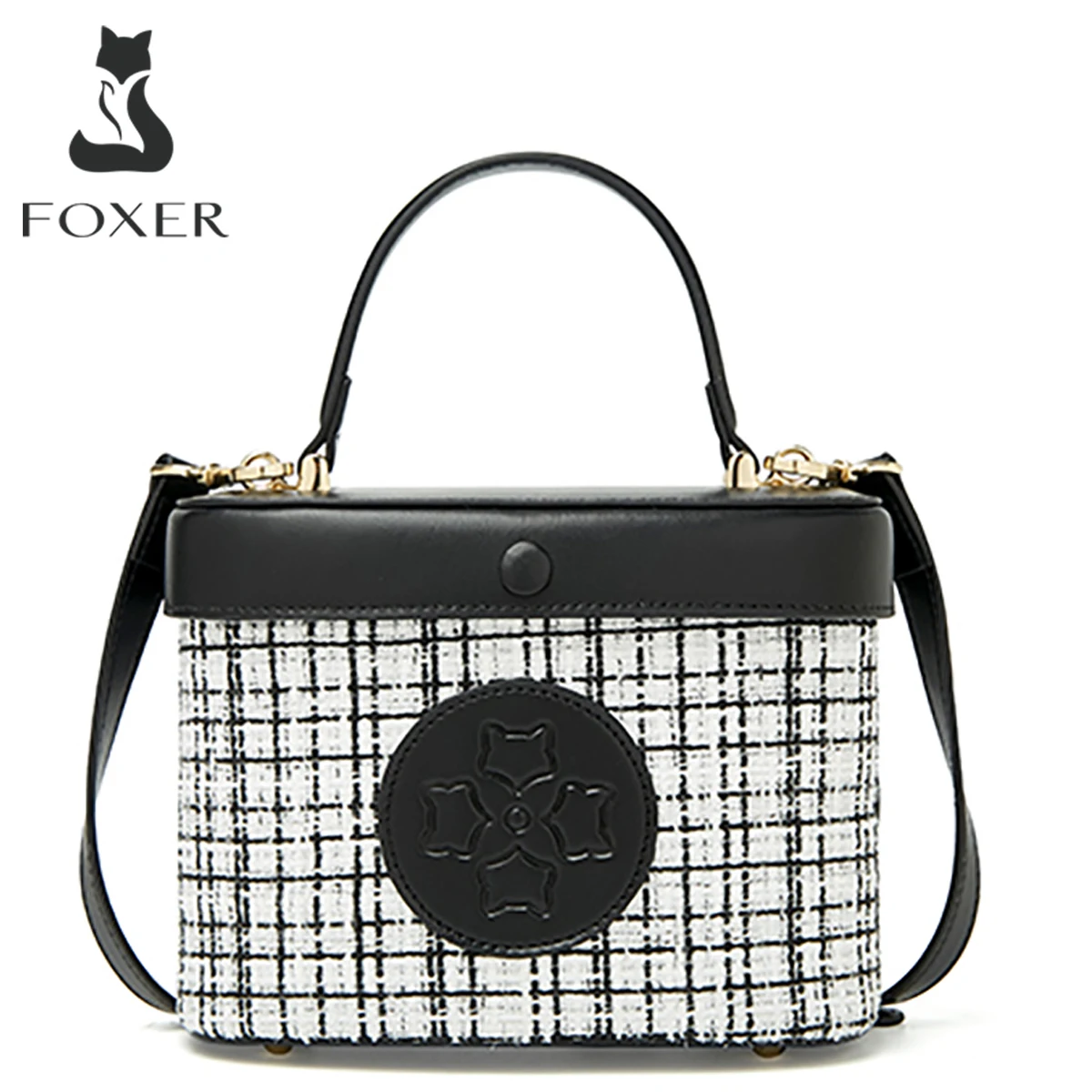 FOXER Brand Crossbody Shoulder Bag Women Mini Handbag Lady PU Leather Messenger Bags Fashion Female Small Flap Tote Holiday Gift