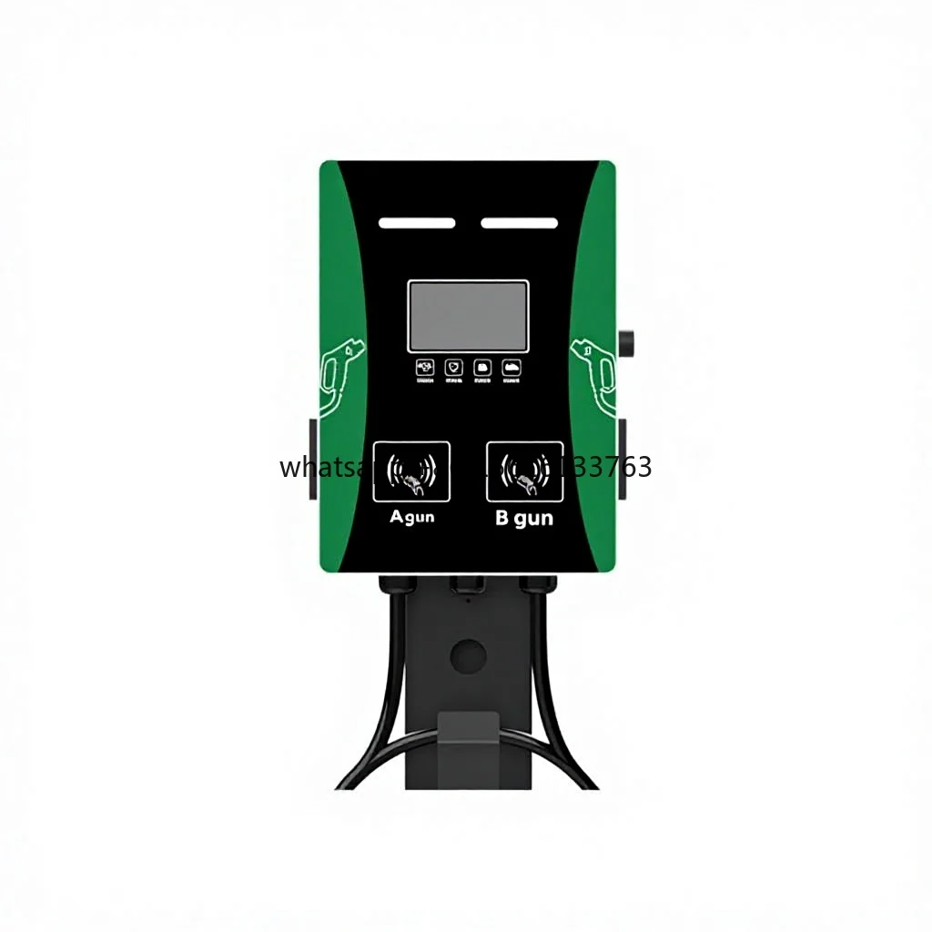 

New Energy Vehicle AC Charging Pile 14kW Commercial Dual-Cable Sheet Metal Wall-Mounted Model GBT 18487.1-2015 AC 220V
