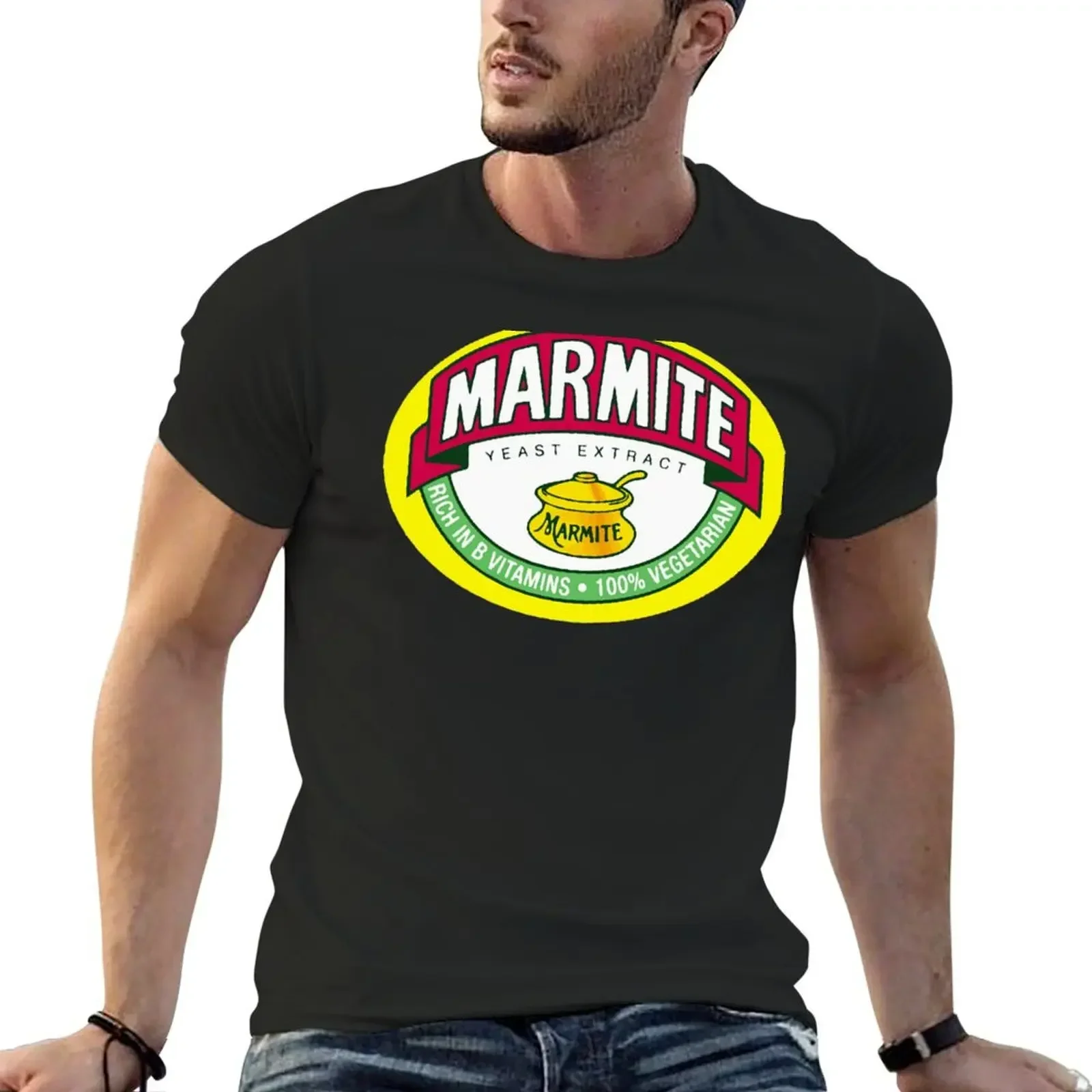 

Marmite Logo Yeast For Fans T-Shirt vintage clothes oversized graphic shirts t shirts for men pack