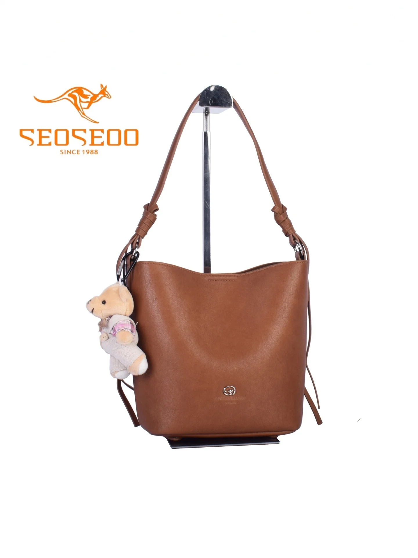 

SEOSEOO женская сумка-ведро-кенгуру, сумка через плечо, ретро тканевая сумка на молнии, повседневная сумка-тоут для отдыха