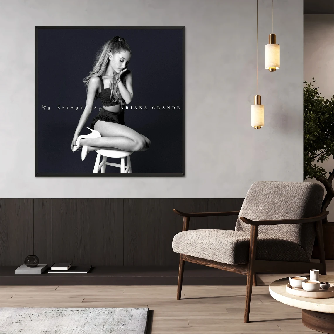 أريانا غراندي بلدي كل شيء ألبوم الموسيقى المشارك غطاء المغني الفن صور قماش طباعة ديكور المنزل طلاء جدران (بدون إطار)