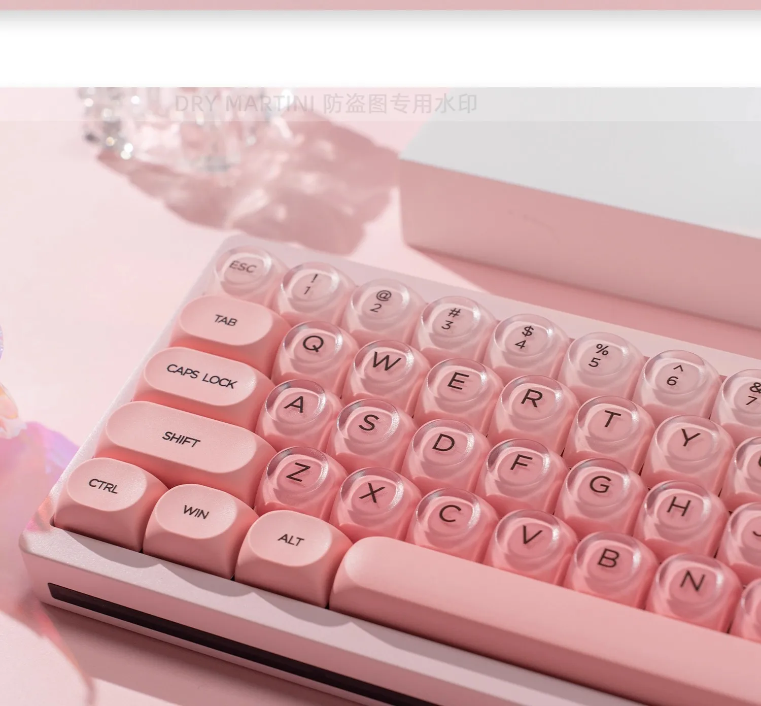 

Taoyao powder keycap HOA height small full set of 130 two-color half-matte UV printing
