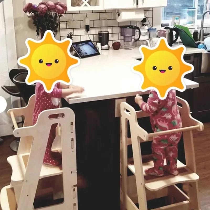 Home children's learning tower baby ladder hand washing stool heightening stool bathroom washing table