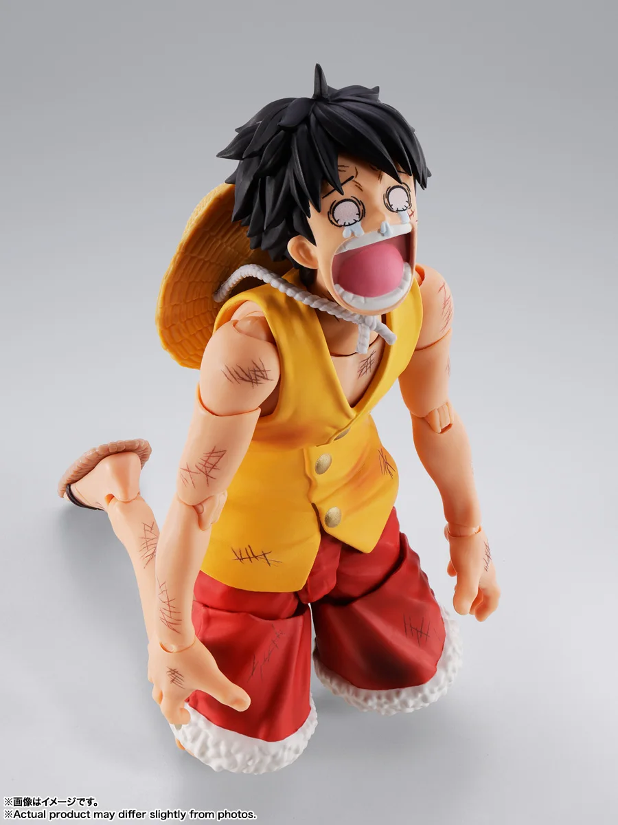 

Официально лицензированная фигурка BANDAI SHFiguarts: Битва на Маринфорде, Монки Д. Луффи, аниме One Piece, коллекционная модель, игрушка