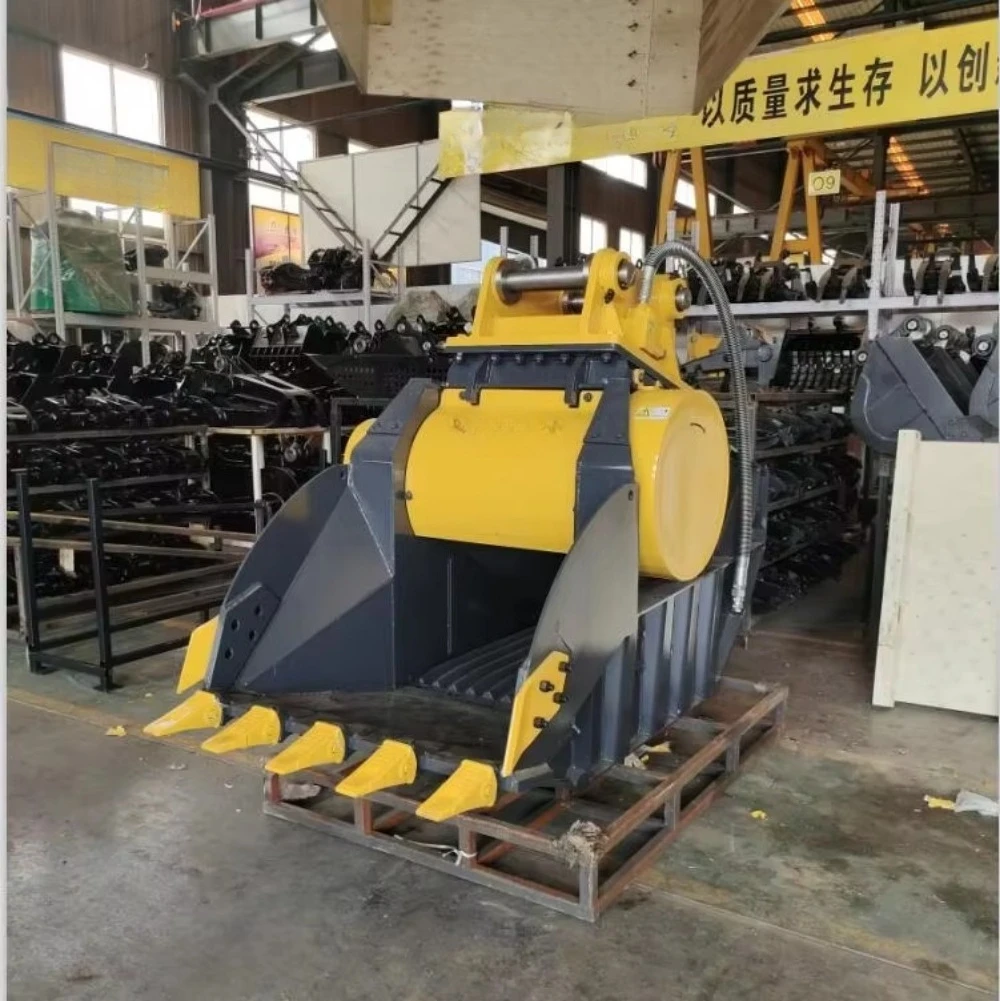 Hot Sale Excavator Attachments Crusher Construction Bucket for 2.5 Ton to 5 Ton Excavators Including Mud Rock Scoop Buckets