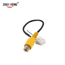 Reversing Rear View Cable 4 Pin Male Connector for Android 1 2 Din Car Radio Audio RCA Input Plug Cable Reverse Camera Adapter