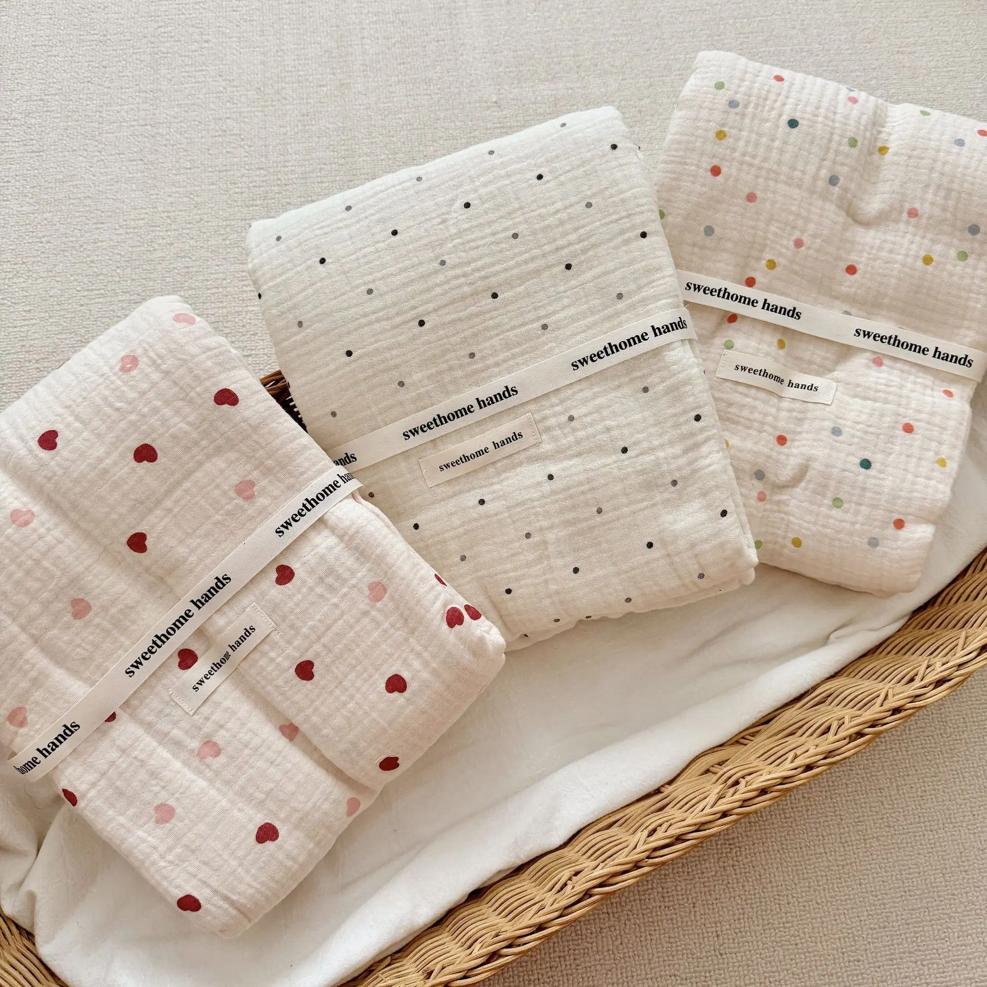 Bé Camellia In Muslin Bộ Chăn Sơ Sinh Hoa Cotton Muslin Nhận Chăn Mùa Hè Chăn Cho Bé Chăn Ga Gối