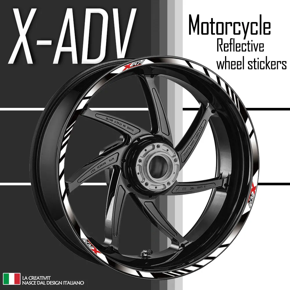 Reflective Motorcycle Accessories Wheel Sticker Hub Decals Rim Stripe Tape For XADV X-ADV xadv 750 Xadv 350 Adventure 2022 2021