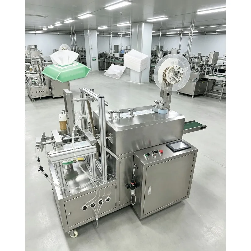 Fully Automatic Wet Wipes Making Machine Wet Tissue Baby Multi Packaging Equipment Wipes Manufacturing Machine