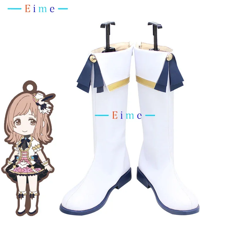 Sakuragi Mano Cosplay Shoes PU Leather Shoes Halloween Carnival White Boots Anime Accessories Cosplay Props Custom Made