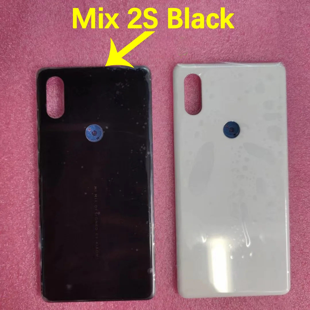 Original Rear Battery Cover For Xiaomi Mix 2S Back Door Housaing Phone Parts Shell Replacement Mix 2 Ceramic 8GB Lens With Frame