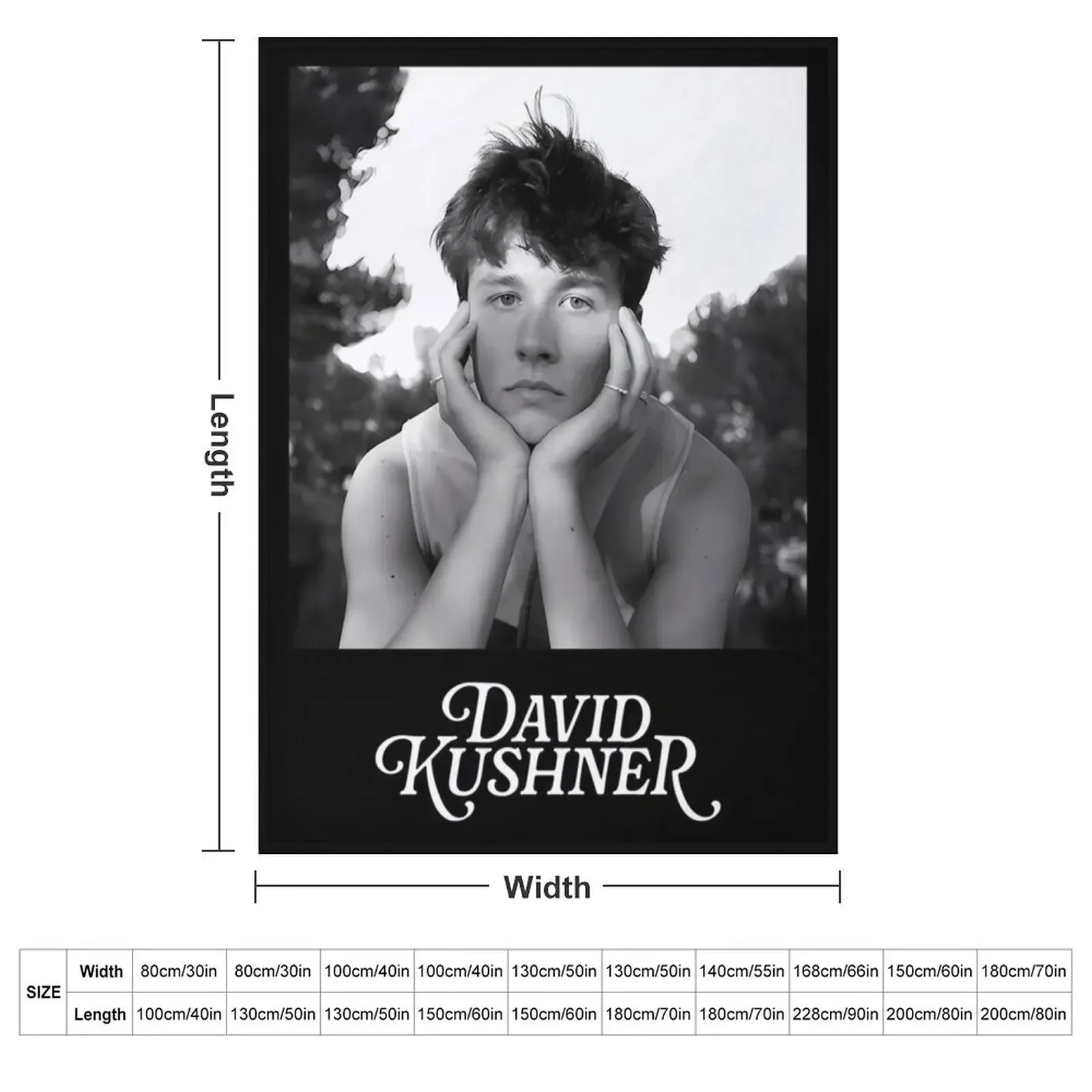David Kushner Merch David Kushner Signature Throw Blanket blankets and throws Plush Blankets