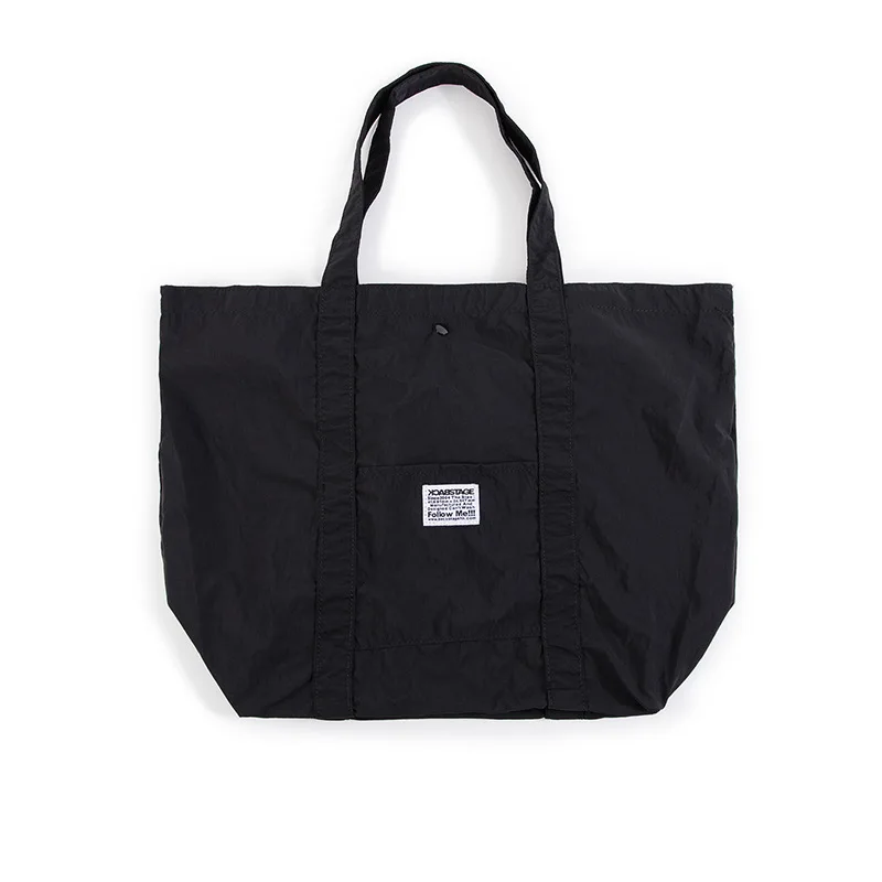 Bolsa de ombro em nylon para homens, estilo streetwear, estilinete para adolescentes universitários, sacos mensageiro masculino, bolsa cruzada escolar casual, japonesa