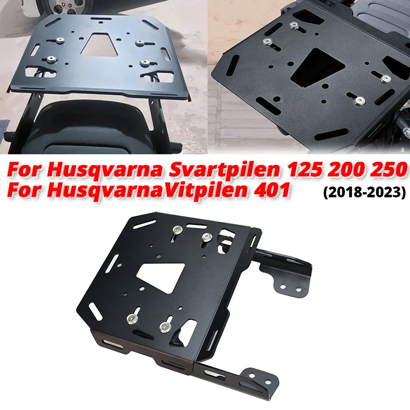 Для Husqvarna Svartpilen 125 200 250 Vitpilen 401 2018-2023 задняя багажная полка для мотоцикла, грузовая стойка, держатель седельной сумки