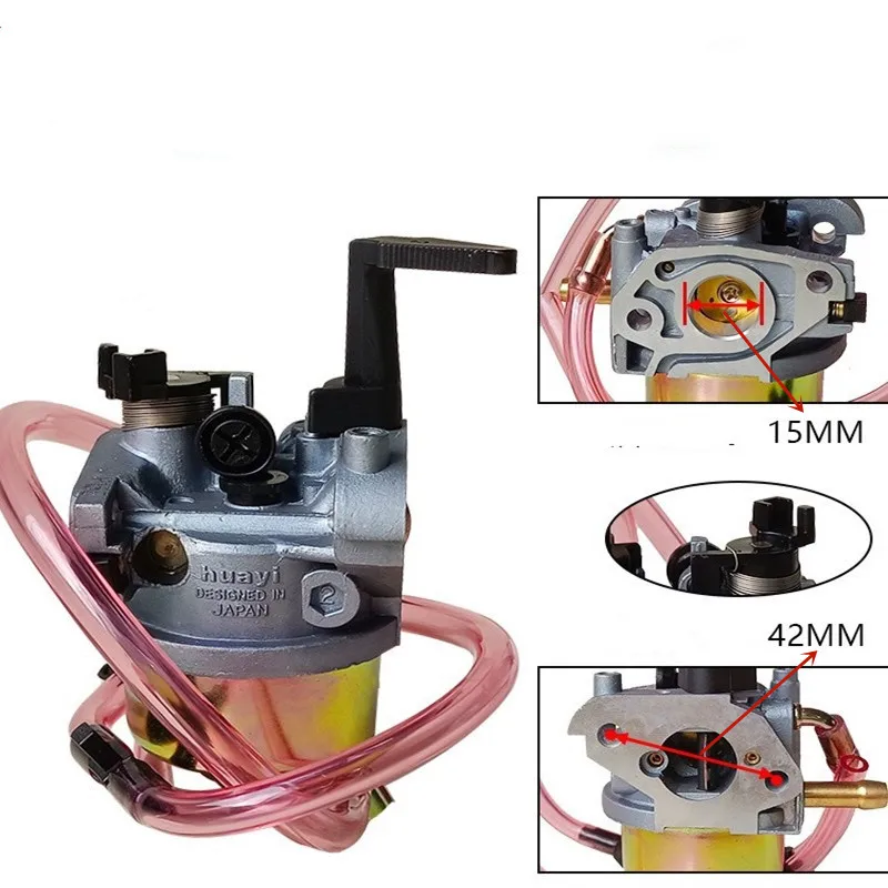 Imagem -03 - Huayi-carburador do Motor a Gasolina Peças Sobressalentes P15d Gx100 Gx50 142f P15d1