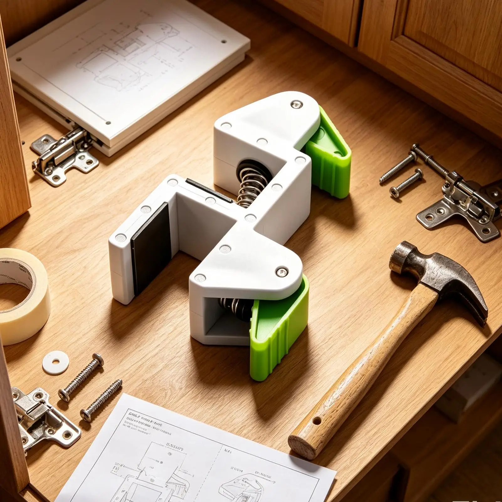 Cabinet Filler Marker Quick Clamp for Woodworking Wardrobe Kitchen Cabinet Side Carpentry Installation Fixing Tool