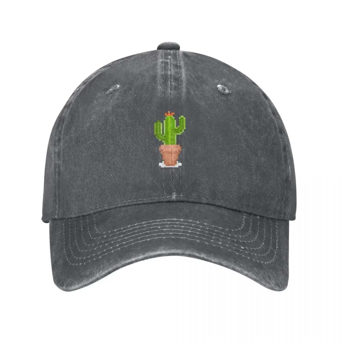 Retro Pixel Art Cactus Plant Design Baseball Cap luxury caps Beach Women's 2025 Men's