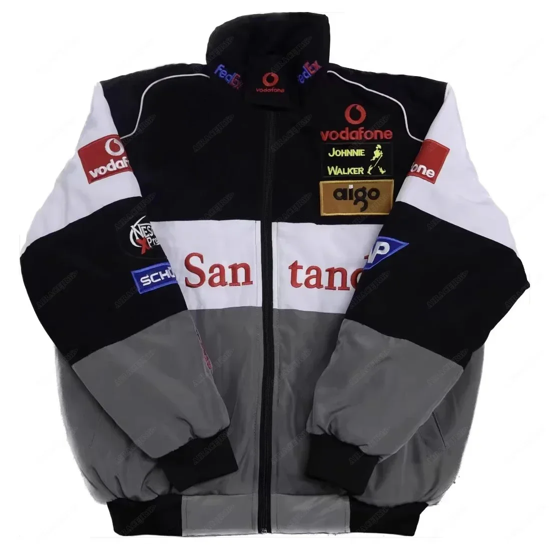 veste-en-coton-pour-fans-de-l'equipe-de-course-mercedes-benz-pour-hommes-et-femmes-coupe-vent-chaud-avec-logo-brode-et-fermeture-eclair