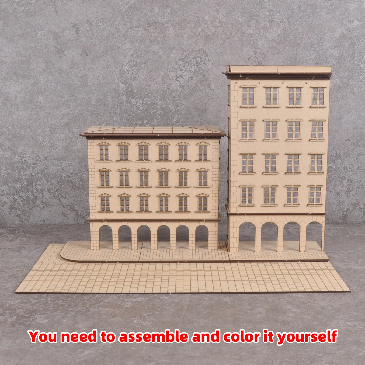 Montage-Set für Architekturmodell-Dioramen, Maßstabsmodell-Kit, Panzer, Holz-Displaybasis, Auto-Displayständer 1/35/43/48/64/72/87/150 HO Z – Detail 5