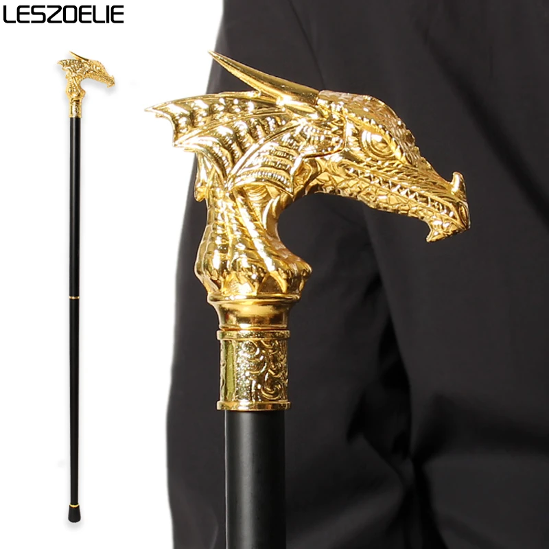 

Luxury Golden Dragon-Head Walking Stick For Men Decorative Fashion Walking Canes Women Elegant Detachable Walking Sticks