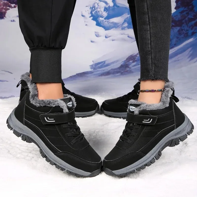 

MAEDEF/мужские зимние ботинки, женская обувь, теплые удобные ботильоны, уличная обувь на платформе, мужские ботинки, плюшевая зимняя мужская хлопковая обувь