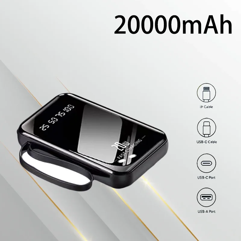 

The Mirror Comes with A Four-wire Lanyard, A Compact Mini Power Bank, A Light and Portable Outdoor 20000mAh Mobile Power Supply.