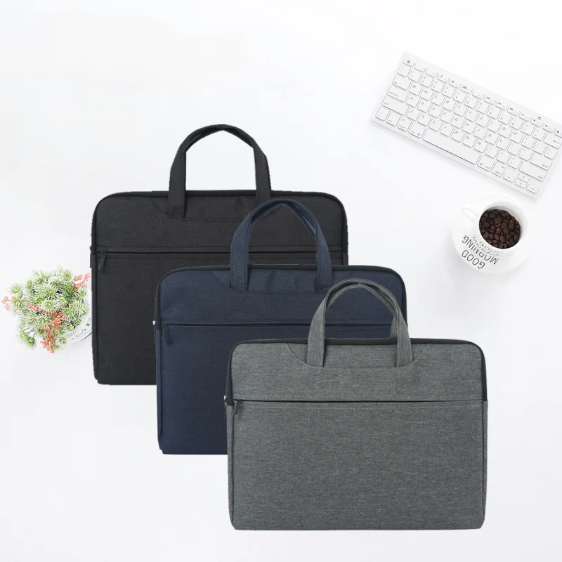 Portable Office Travel Briefcase Tote Waterproof PC Laptop Computer Bags Business File Carry Bag Oxford Cloth Large Capacity