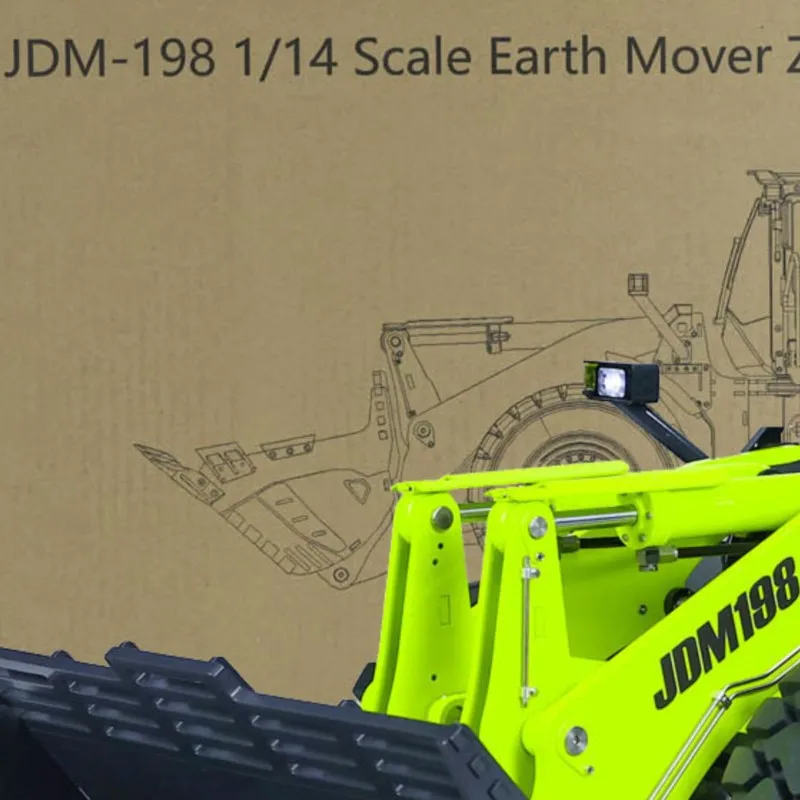 

1/14 JDModel ZW370 RC гидравлический погрузчик металлический пульт дистанционного управления строительная машина собранная окрашенная игрушечная модель для мальчиков подарки