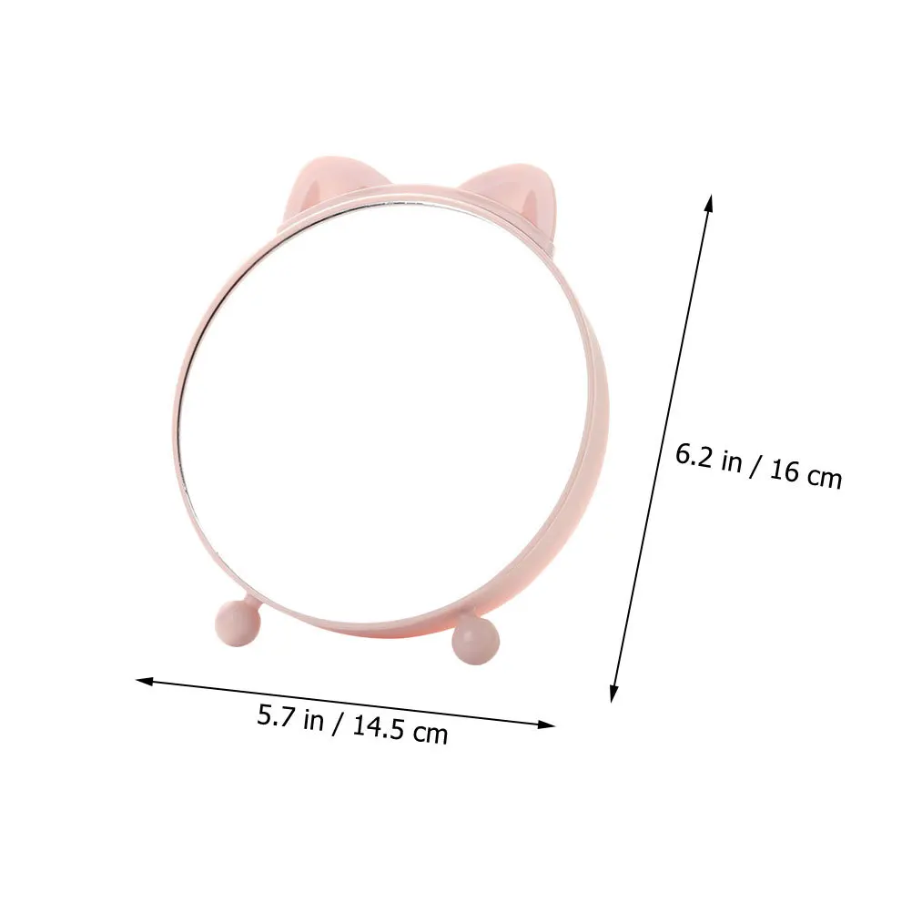 Hochwertiger Schreibtischspiegel, einzigartiger Geschmack, stabiler Ständer, langlebiges Make-up-Zubehör, geeignet für verschiedene Wohneinstellungen