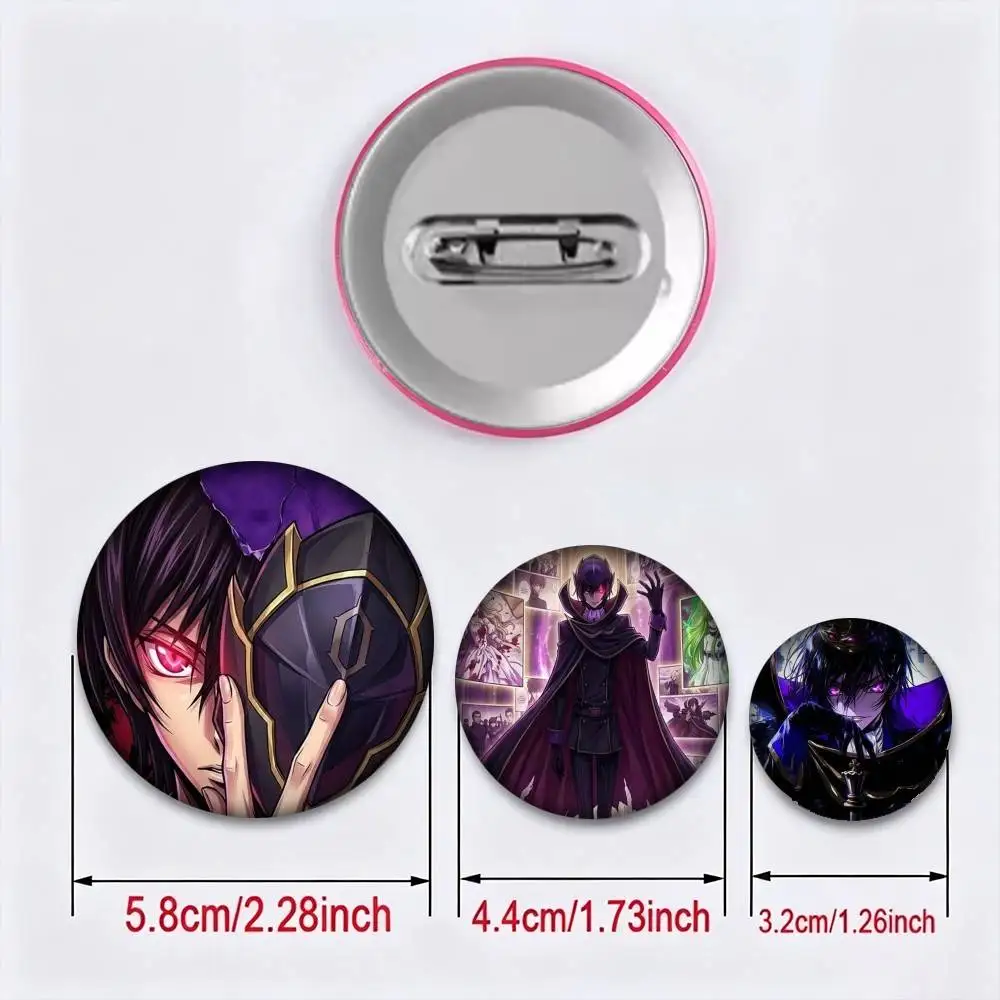 Anime C-Code Geass Z-Zero  25mm 32mm 44mm 58mm 75mm Brooches Badges Pins for Accessories Gift