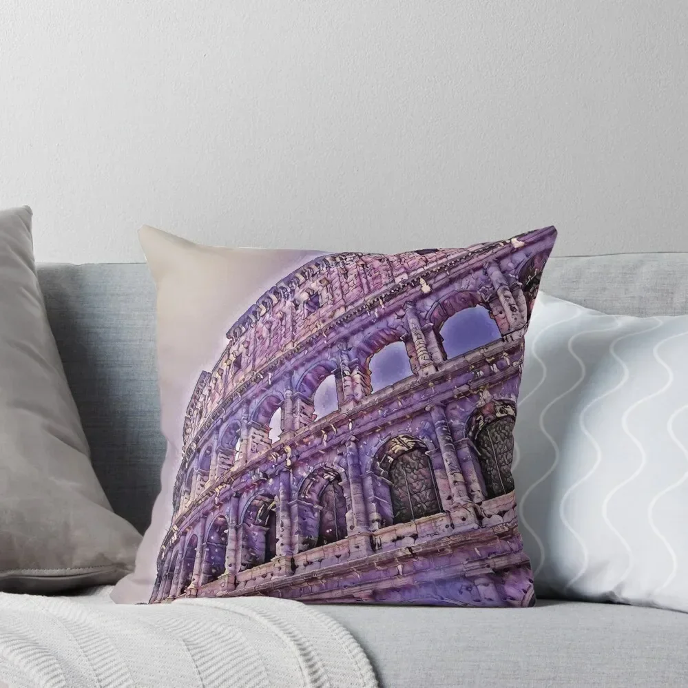 

Rome Coliseum Stylized Art Throw Pillow home decor items bed pillows autumn pillowcase luxury sofa pillows pillow