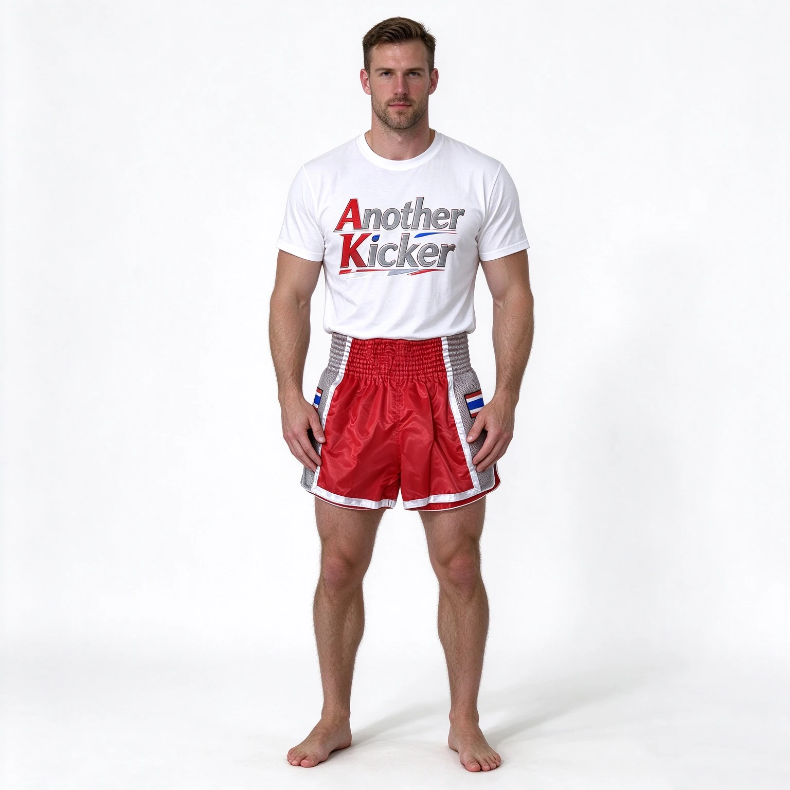 Muay Thai Boxing Shorts Red Glossy Satin Boxing Shorts Plain Shorts for Thai Boxing Fighting MMA Workout Martial Arts Adult Kids