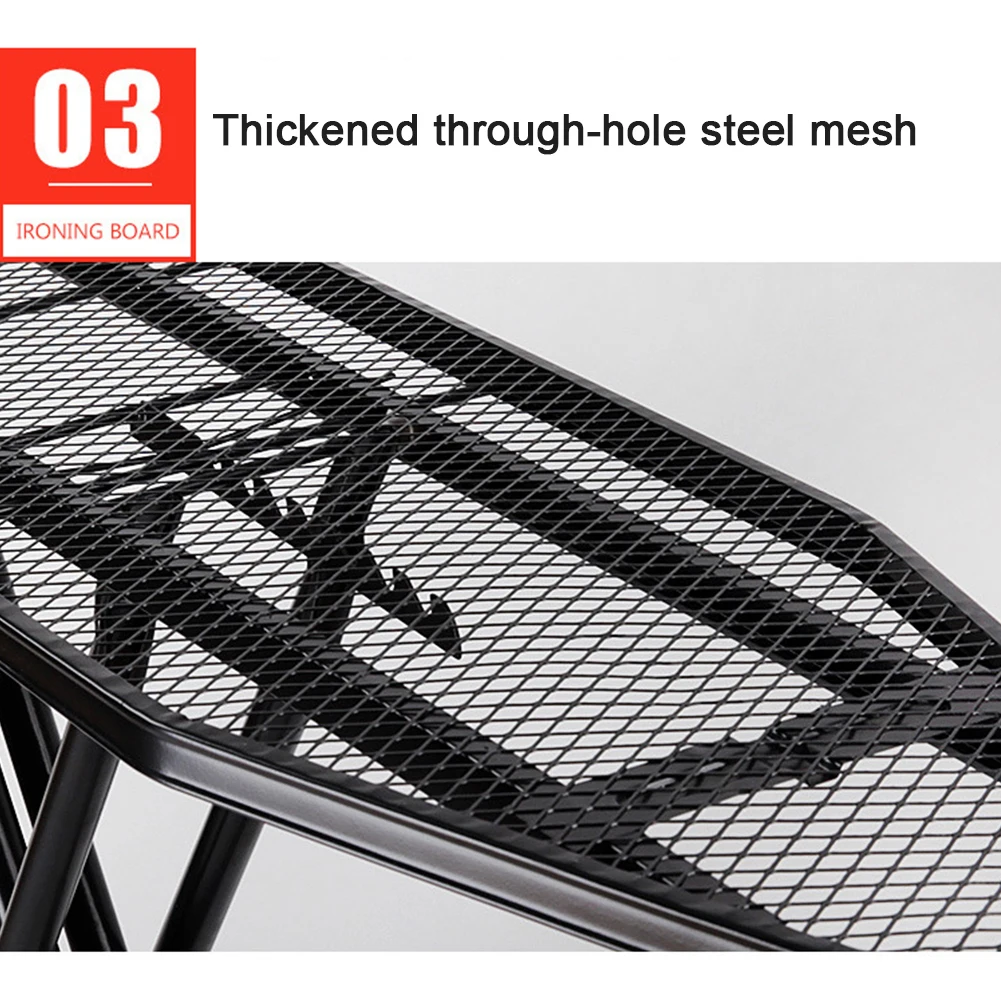 

Гладильная доска с подставкой для утюга Прочная компактная гладильная доска с регулируемой высотой и термостойкой крышкой Легкая гладильная доска
