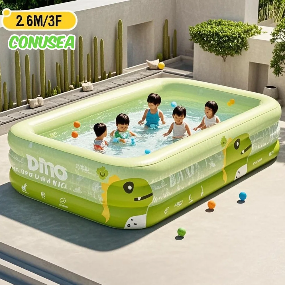 BIG Inflatable Swimming Pool Baby Pools 2.6M 1.8M 1.5M Removable Above Ground Children Large Family Party Pools Outdoor Games