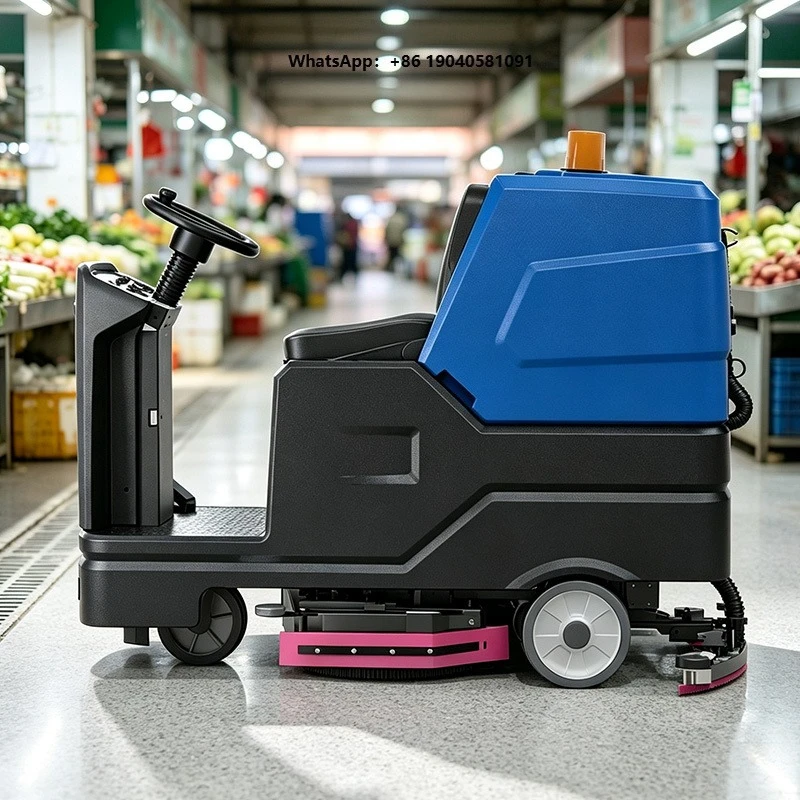 Electric Ride-On New High Pressure Powerful Suction Self-Propelled Vacuum Floor Scrubber WET/DRY for Market