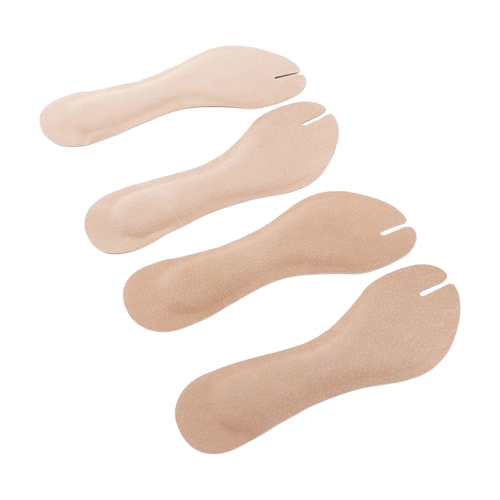 

2 Pairs Apricot PU Leather Flip Flop Insoles Adhesive Cushion Pads for Flat Sandals High Heels Women Size 8-12 Men Size 7-11