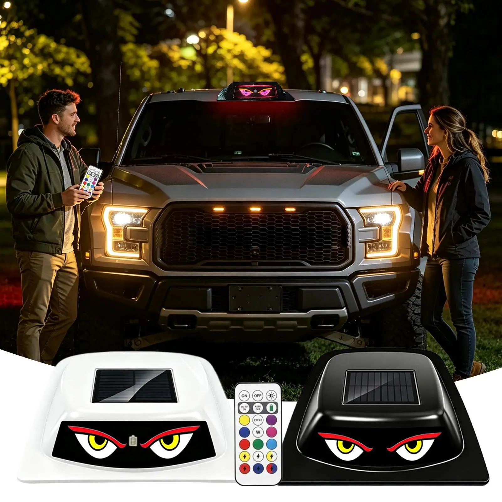 Car Wireless Light 3600mAh Solar Powered Remote Control Flashlight Car Lights For Automotive Motorcycle Bike Trailer Garage Shop