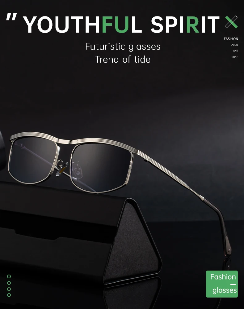 Übergroße rechteckige Punk-Sonnenbrille für Herren 2026 Luxusmarke Vintage Metallrahmen Sonnenbrille für Männer Outdoor UV400 Schutzbrille – Detail 3