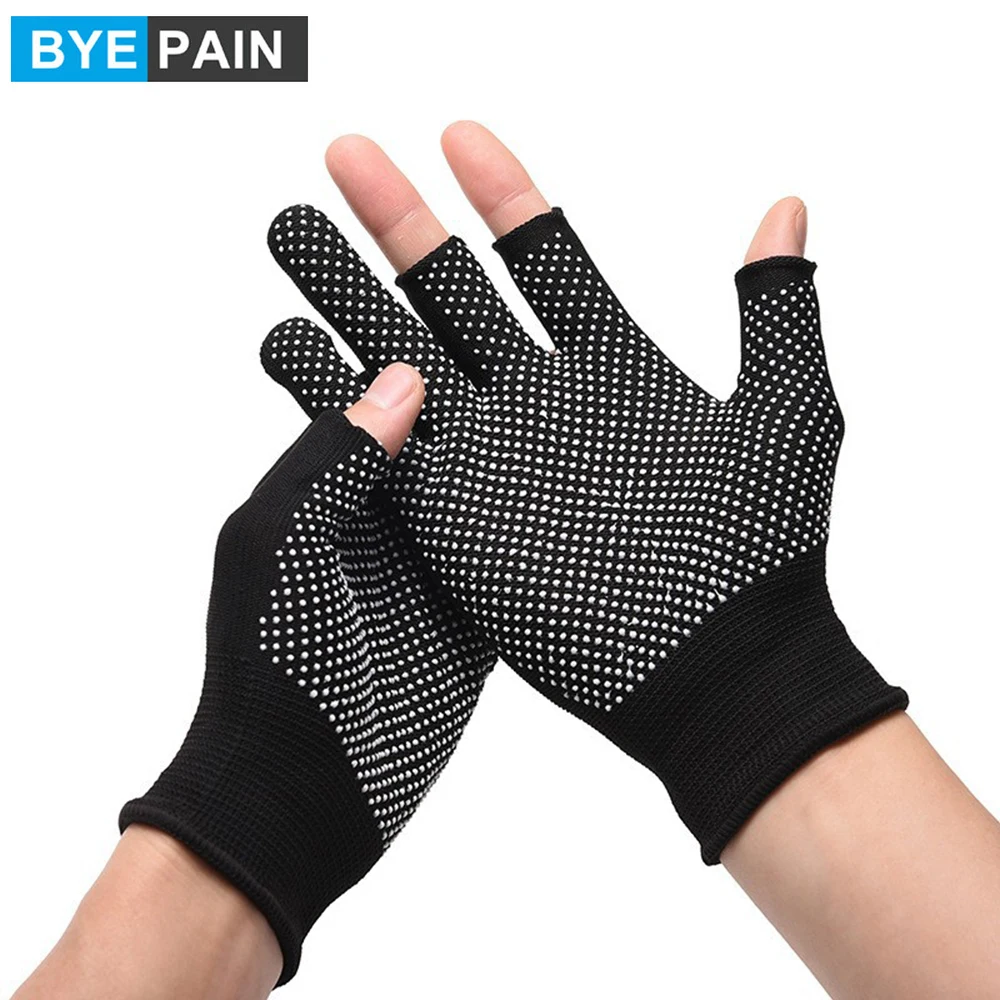 

1Pair Lightweight Half-Finger Slip Breathable Fingerless Work Gloves for Construction Nylon Fitness Cycling Motorcycle Gloves