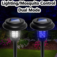 Solar Mosquito Killer With 2 Light Mode Multifunctional Outdoor Waterproof Led Light Bug Zapper Mosquito Trap Lamps For Camping