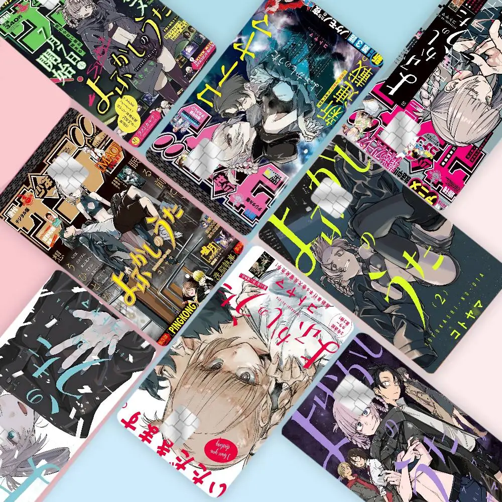 Anime C-Call Of T-The N-Night Credit Card Skin Stickers No Adhesive Residue Water Proof for VISA Credit Card Subway Access Card