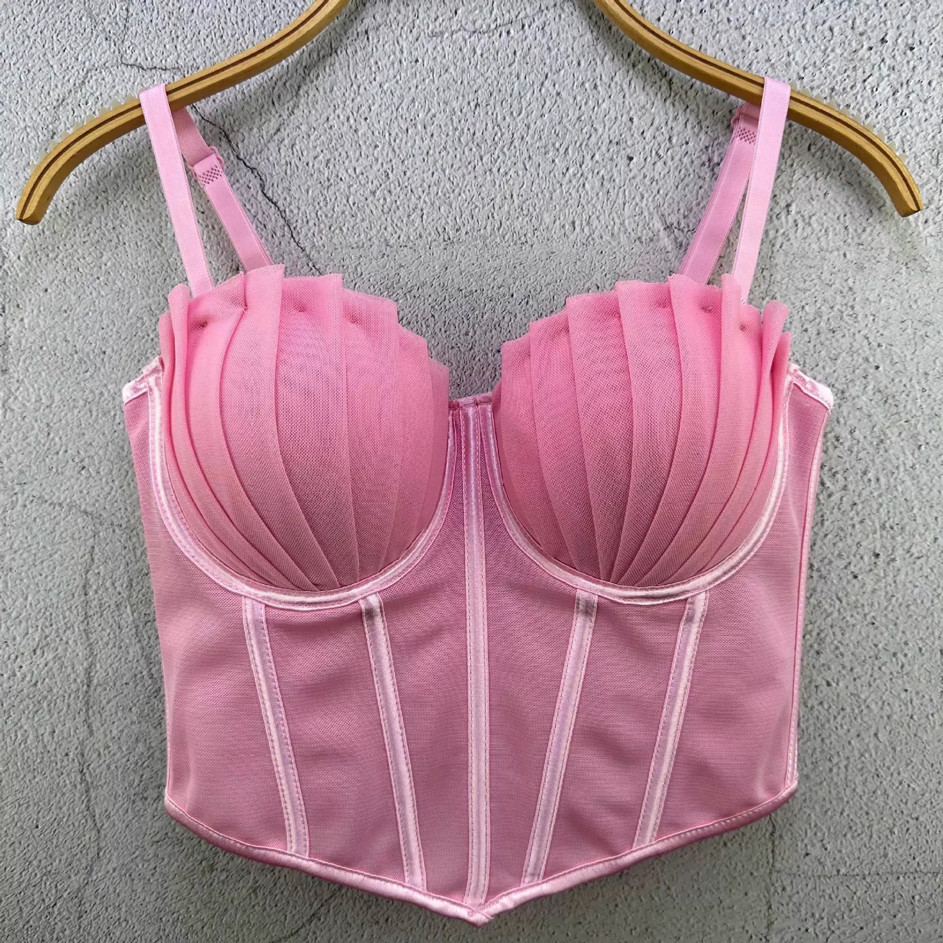 Europeu e americano novo estilo malha plissada sexy camisola de espinha de peixe para mulheres usarem como camada base-GZNY005