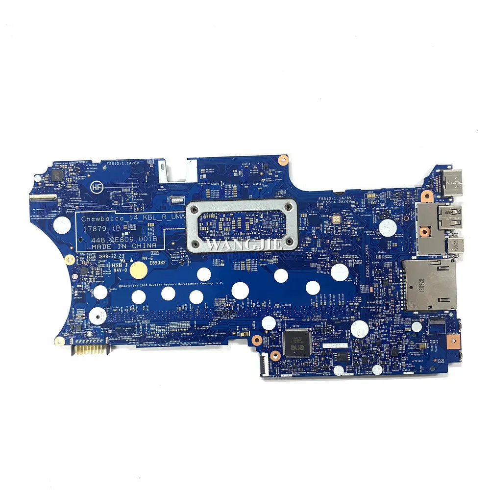 L18163-601 L18163-001 Pour HP X360 14-CD 14M-CD Ordinateur Portable Carte Mère SR3LA i5-8250u CPU 17879-1B 448.0E809.001B