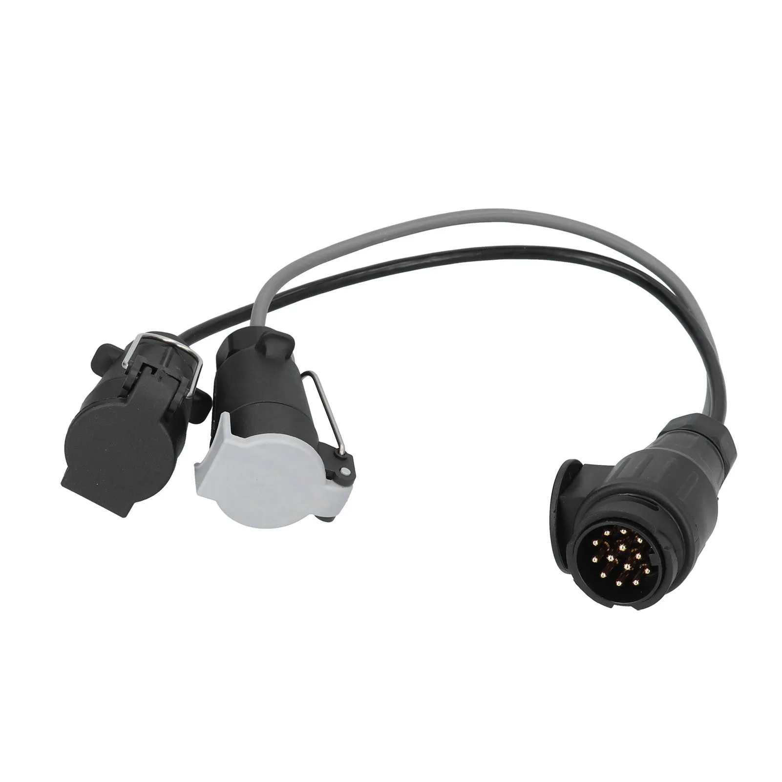 

Auto Accessories Trailer Connector 12V 13Pin to 7Pin Trailer Plug Converter Plastic PVC Brass for Standard European RVs