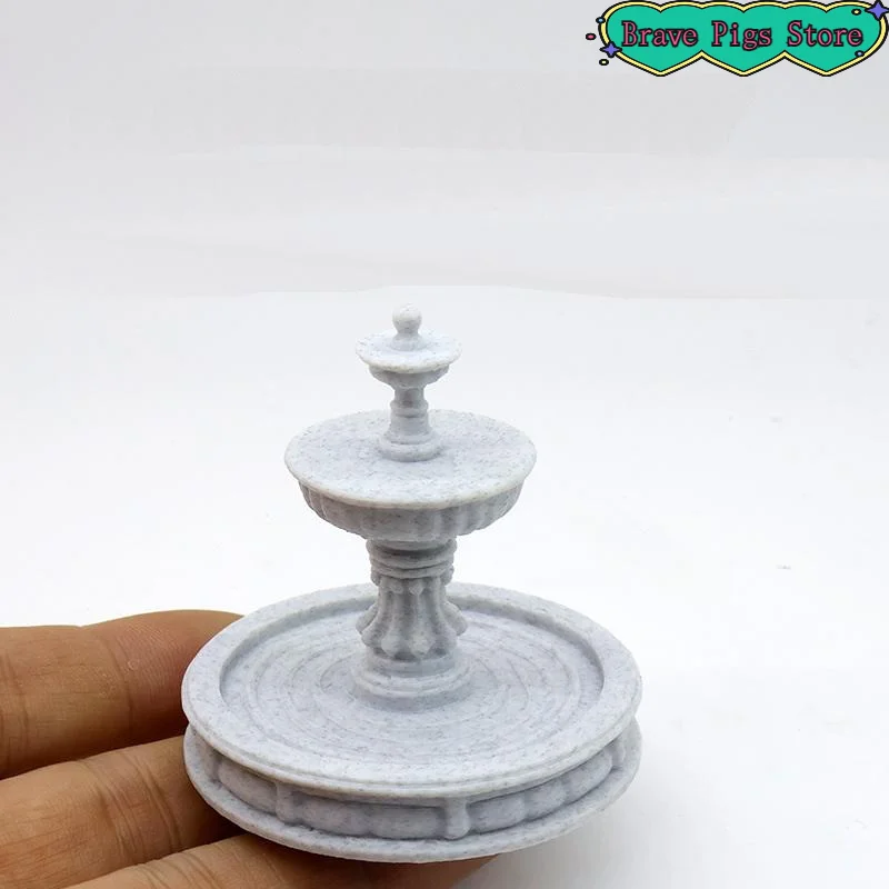 1 Piece European Outdoor Dollhouse Fountain Decor Circulating Water Villa Garden Courtyard Landscaping Flowing Water Ornament