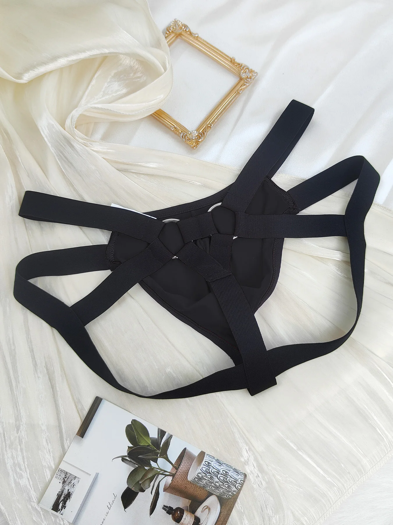 ملابس داخلية مثيرة للرجال عبودية رجل جوك حزام ثونغ شبكة G سلسلة حزام رياضي مطاطا جوفاء الملابس الداخلية T-الظهر القضيب الحقيبة السروال #4